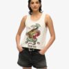Neo Trad Tattoo Top bez rękawów z okrągłym dekoltem Neo Trad Tattoo Top bez rękawów z okrągłym dekoltem