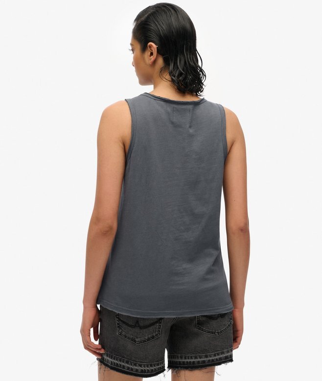 Neo Trad Tattoo Top bez rękawów z okrągłym dekoltem Neo Trad Tattoo Top bez rękawów z okrągłym dekoltem