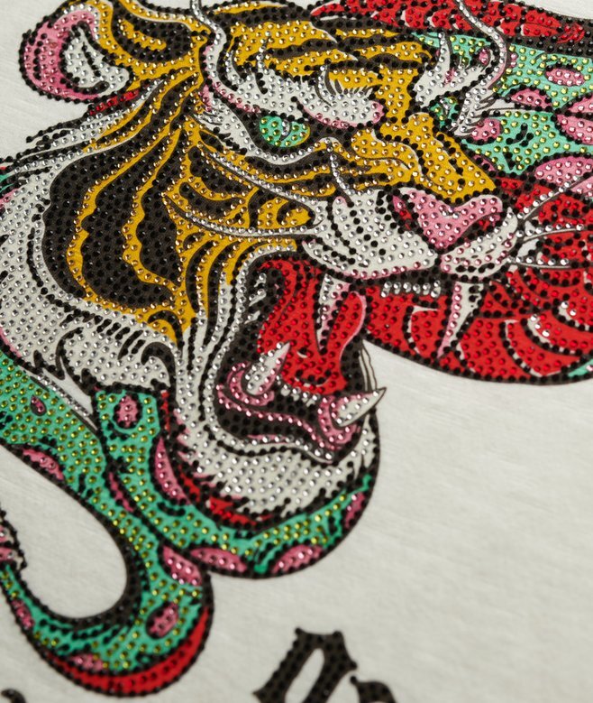 Neo Trad Tattoo Top bez rękawów z okrągłym dekoltem Neo Trad Tattoo Top bez rękawów z okrągłym dekoltem