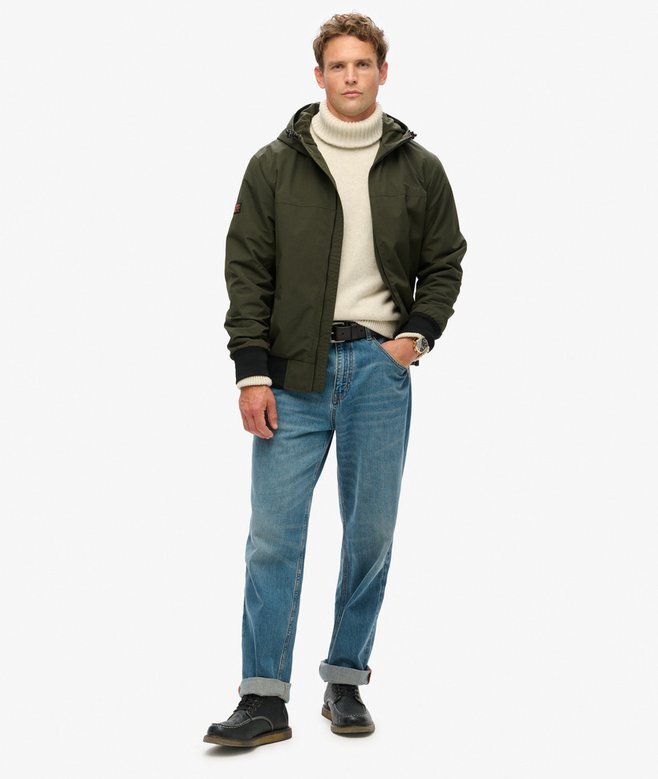Nylonowa kurtka bomberka Hooded z nadwyżek Nylonowa kurtka bomberka Hooded z nadwyżek