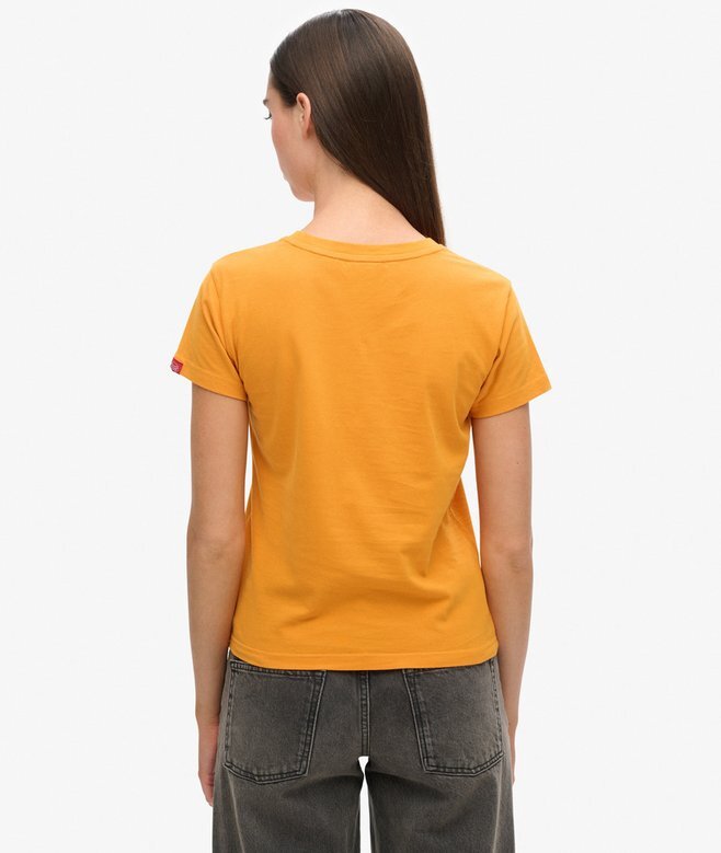 Obcisła koszulka z haftowanym logo w stylu Vintage Obcisła koszulka z haftowanym logo w stylu Vintage