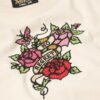 Obcisły T-shirt z małym tatuażem z kryształkami