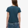 Obcisły T-shirt z tatuażem z kryształkami