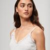 Organic Cotton Essential Rib Lace Cami Top Organic Cotton Essential Rib Lace Cami Top