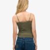 Organic Cotton Essential Rib Lace Cami Top Organic Cotton Essential Rib Lace Cami Top