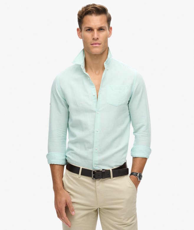 Organic Cotton Studios Linen Button Down Koszula Organic Cotton Studios Linen Button Down Koszula