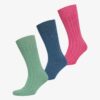 Organic Cotton unisex unisex core rib crew sock 3 pack