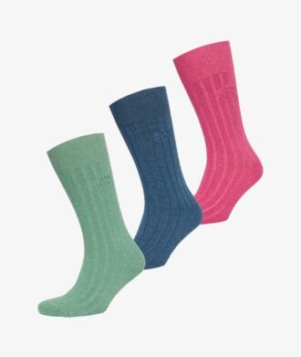 Organic Cotton unisex unisex core rib crew sock 3 pack