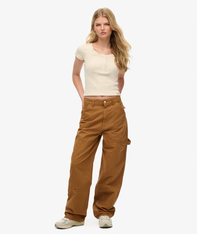 Organic Cotton Vintage Wide Carpenter Pants Organic Cotton Vintage Wide Carpenter Pants