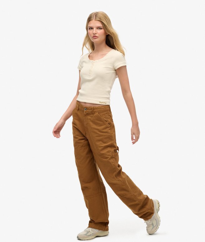 Organic Cotton Vintage Wide Carpenter Pants Organic Cotton Vintage Wide Carpenter Pants