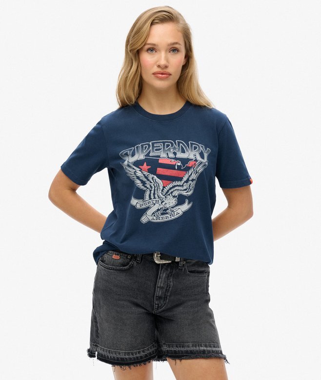 Ozdobna koszulka typu varsity o luźnym kroju Ozdobna koszulka typu varsity o luźnym kroju