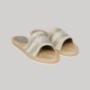 Płócienne klapki z nakładką w stylu espadryli Płócienne klapki z nakładką w stylu espadryli
