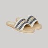 Płócienne klapki z nakładką w stylu espadryli