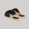 Płócienne klapki z nakładką w stylu espadryli