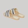Płócienne klapki z nakładką w stylu espadryli
