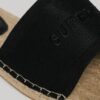 Płócienne klapki z nakładką w stylu espadryli