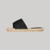 Płócienne klapki z nakładką w stylu espadryli