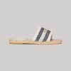 Płócienne klapki z nakładką w stylu espadryli