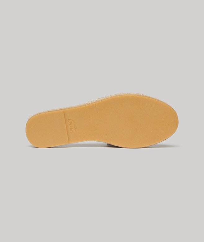 Płócienne klapki z nakładką w stylu espadryli Płócienne klapki z nakładką w stylu espadryli