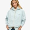 Podstawowa bluza z kapturem, oversize, raglan, z zamkiem i logo