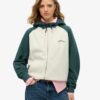 Podstawowa bluza z kapturem, oversize, raglan, z zamkiem i logo Podstawowa bluza z kapturem, oversize, raglan, z zamkiem i logo