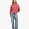 Podstawowa bluza z kapturem, oversize, raglan, z zamkiem i logo Podstawowa bluza z kapturem, oversize, raglan, z zamkiem i logo
