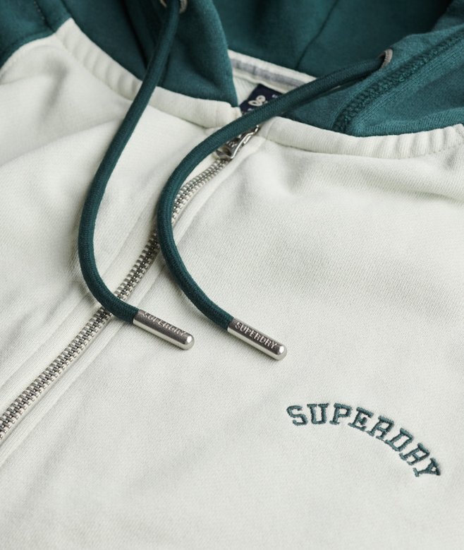 Podstawowa bluza z kapturem, oversize, raglan, z zamkiem i logo Podstawowa bluza z kapturem, oversize, raglan, z zamkiem i logo