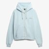 Podstawowa bluza z kapturem, oversize, raglan, z zamkiem i logo