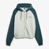 Podstawowa bluza z kapturem, oversize, raglan, z zamkiem i logo Podstawowa bluza z kapturem, oversize, raglan, z zamkiem i logo