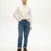Podstawowy sweter z golfem z dzianiny prążkowanej Podstawowy sweter z golfem z dzianiny prążkowanej