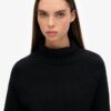 Podstawowy sweter z golfem z dzianiny prążkowanej Podstawowy sweter z golfem z dzianiny prążkowanej