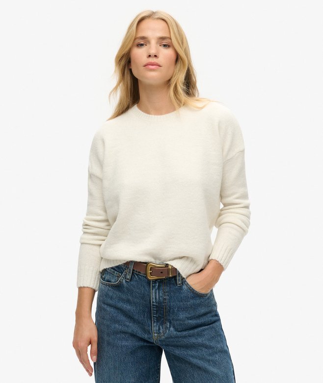 Podstawowy sweter z okrągłym dekoltem Podstawowy sweter z okrągłym dekoltem