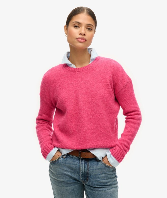 Podstawowy sweter z okrągłym dekoltem Podstawowy sweter z okrągłym dekoltem