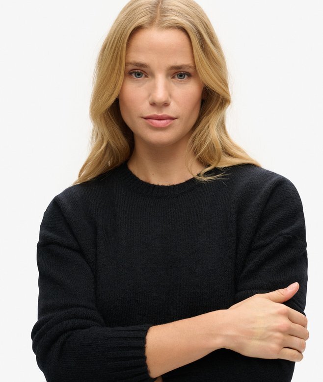 Podstawowy sweter z okrągłym dekoltem Podstawowy sweter z okrągłym dekoltem