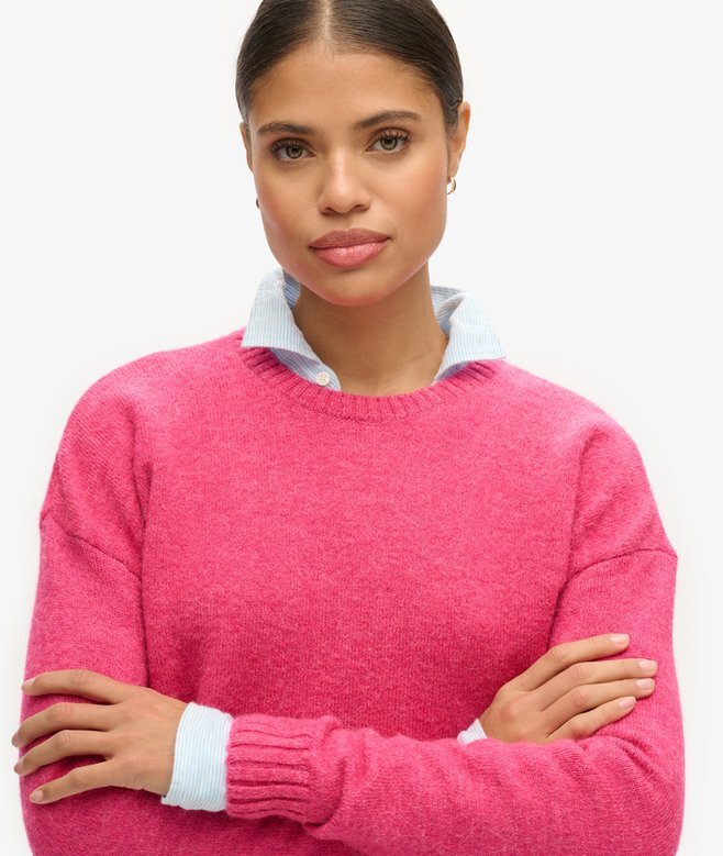 Podstawowy sweter z okrągłym dekoltem Podstawowy sweter z okrągłym dekoltem