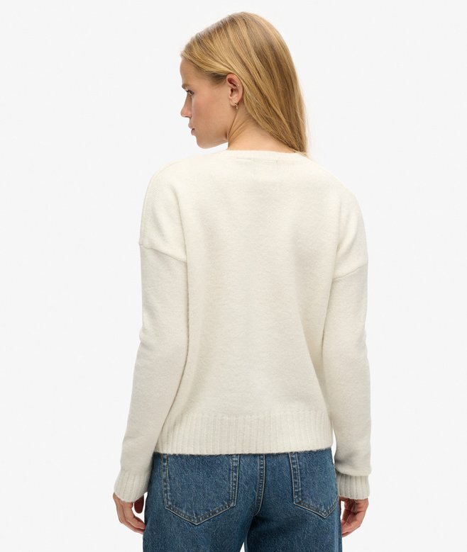 Podstawowy sweter z okrągłym dekoltem Podstawowy sweter z okrągłym dekoltem