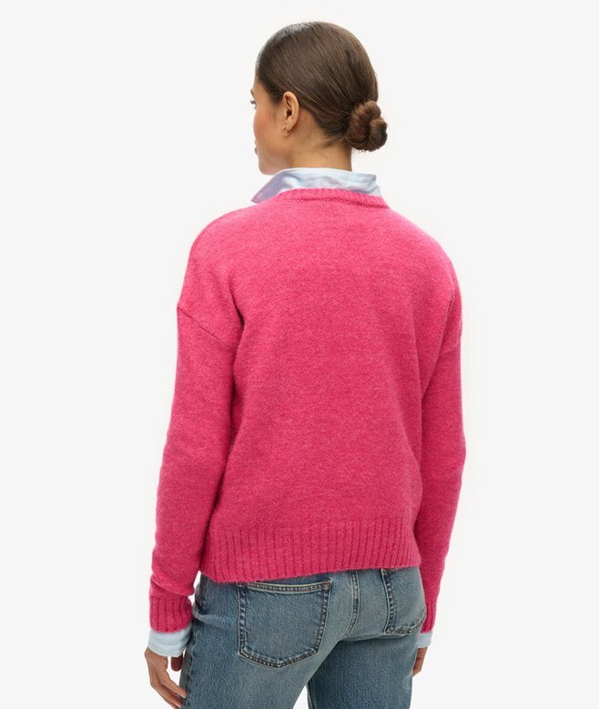 Podstawowy sweter z okrągłym dekoltem Podstawowy sweter z okrągłym dekoltem