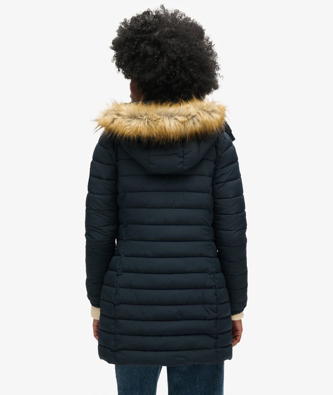 Puffer kurtka Hooded Fuji o średniej długości Puffer kurtka Hooded Fuji o średniej długości