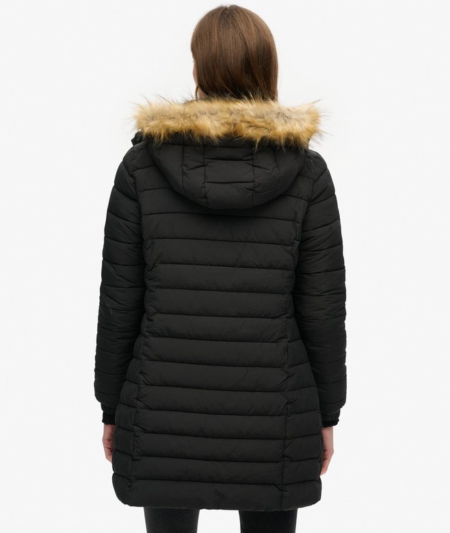 Puffer kurtka Hooded Fuji o średniej długości Puffer kurtka Hooded Fuji o średniej długości