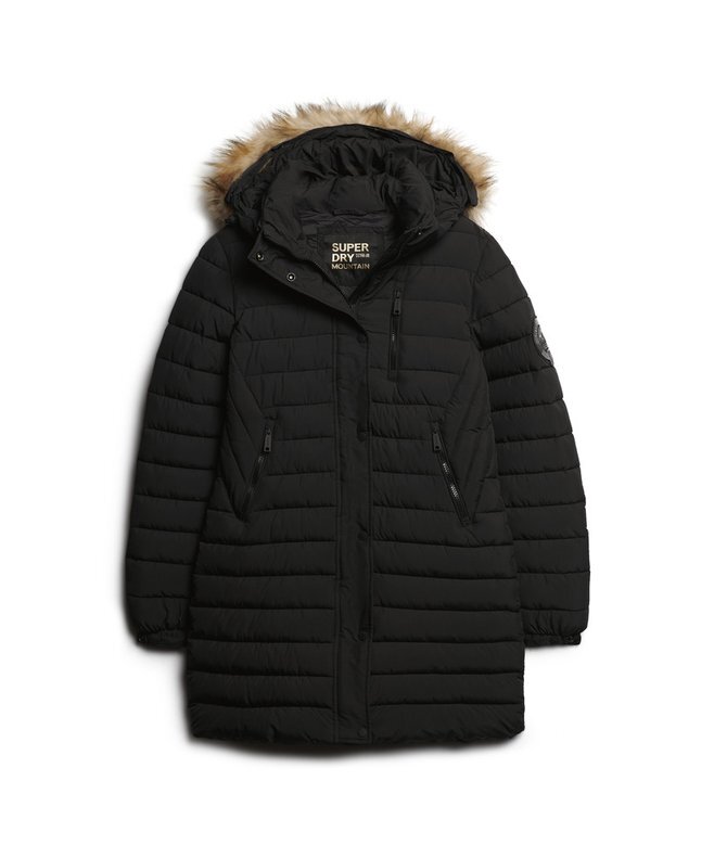 Puffer kurtka Hooded Fuji o średniej długości Puffer kurtka Hooded Fuji o średniej długości