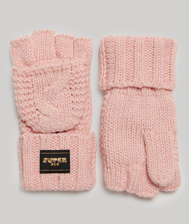 Rękawiczki z dzianiny typu cable knit Rękawiczki z dzianiny typu cable knit
