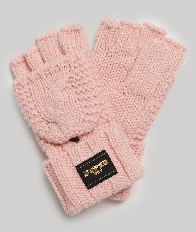 Rękawiczki z dzianiny typu cable knit Rękawiczki z dzianiny typu cable knit