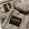 Rękawiczki z dzianiny typu cable knit