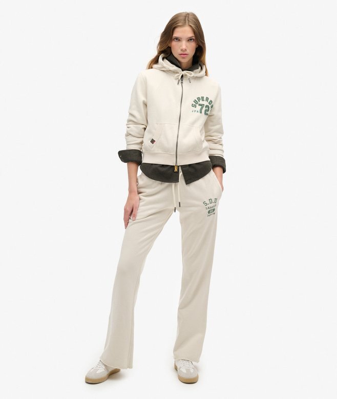 Spodnie dresowe Athletic Essentials z niskim stanem i rozszerzanymi nogawkami Spodnie dresowe Athletic Essentials z niskim stanem i rozszerzanymi nogawkami