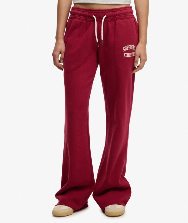 Spodnie dresowe Athletic Essentials z niskim stanem i rozszerzanymi nogawkami Spodnie dresowe Athletic Essentials z niskim stanem i rozszerzanymi nogawkami