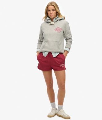 Sportowa bluza z kapturem w metalicznym kolorze