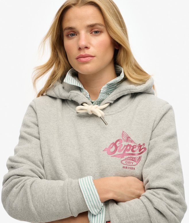 Sportowa bluza z kapturem w metalicznym kolorze Sportowa bluza z kapturem w metalicznym kolorze
