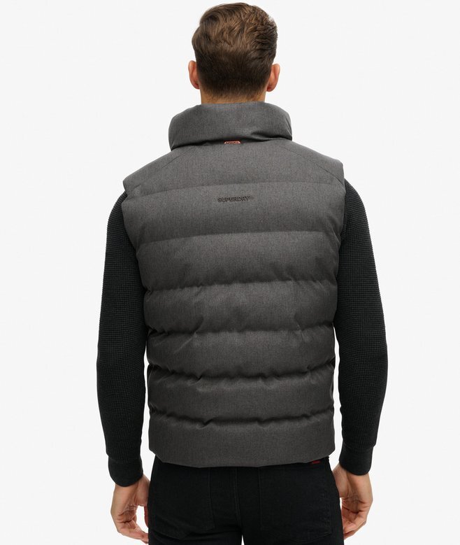 Sportowa kamizelka Puffer z tweedu Sportowa kamizelka Puffer z tweedu