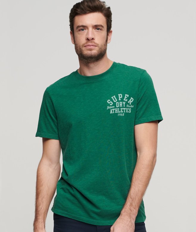 Sportowy T-shirt z nadrukiem College Sportowy T-shirt z nadrukiem College