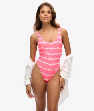 Strój kąpielowy w stylu tie-dye